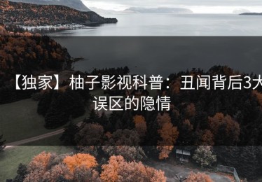 【独家】柚子影视科普：丑闻背后3大误区的隐情